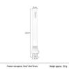 White Steel Diamond Awl 3-4-5-6mm Handmade Leather Hole Punch Tool for DIY Leather Craft and Hand Sewing