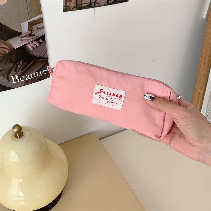 Pen Macaron Women Pouch Cosmetic Bag Portable Storage Bag Pen Bag Bag Toiletry