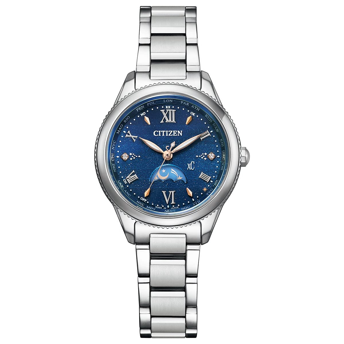 

Watch Cross Sea xC Eco Drive Radio Watch Limited Pair Model Waterproof DEAR Collection Citizen Pair Watch Radio Solar [CITIZEN] (Silver / / Ladies) срібний