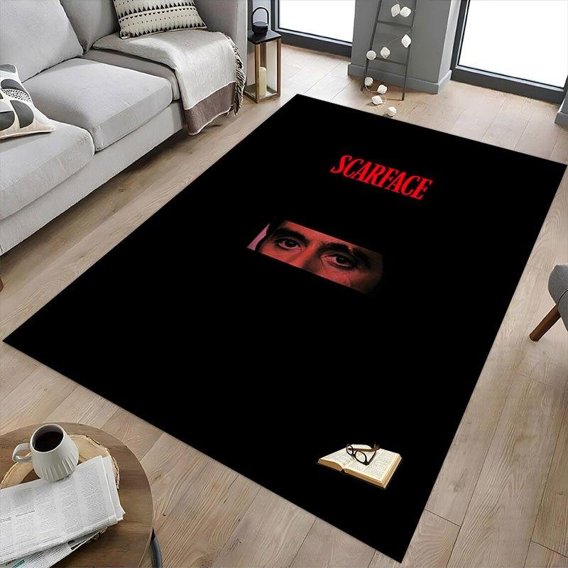 1pc Scarface Office Carpet Chair Mats Soft, Comfortable, All Season,Perfect for Home, Bedroom, or Office Decor, Perfect Gift for