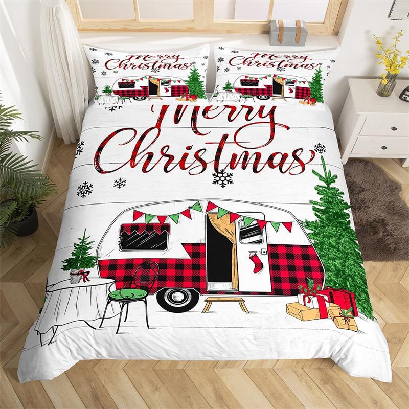 Camping Duvet Cover Galaxy Comforter Cover Microfiber Farmhouse Style Bedding Set King For Boys Girl Camper Lovers Birthday Gift