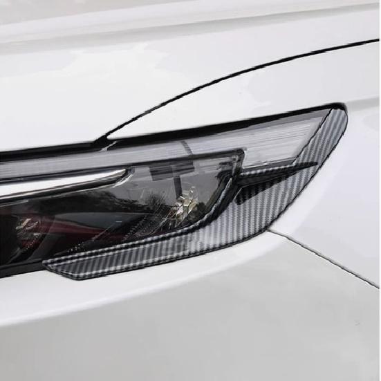 Carbon Fiber Headlight Light Lamp Cover Trim Strip For  2024 Honda CRV CR-V