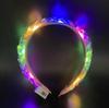 P-35 LED Light up Headband Flash Glowing Hair Band Laser Hair Hoop Tiara Luminous Headbands Nightclub Party Festival Costume