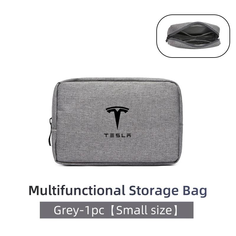 

Автомобильная наклейка Tesla Для Tesla Трехслойные Автомобильные Сумки для Цифрового Хранения Сумка для Электронных Аксессуаров Модель 3 Y S X 2021 Roadster Cybertr