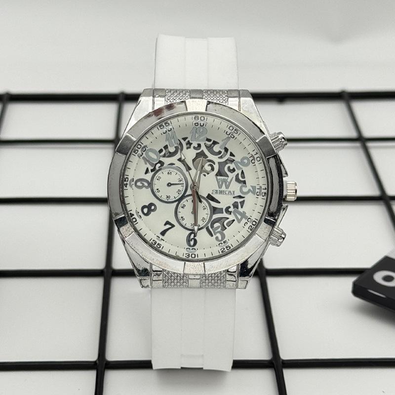 JYL Men's Watch Student Hollow Casual Silicone Strap