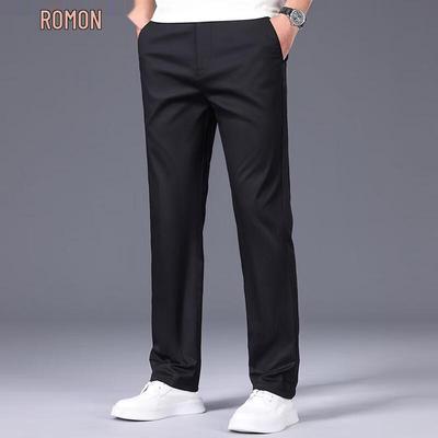 Men's Summer Thin Cotton Casual Straight-Leg Pants
