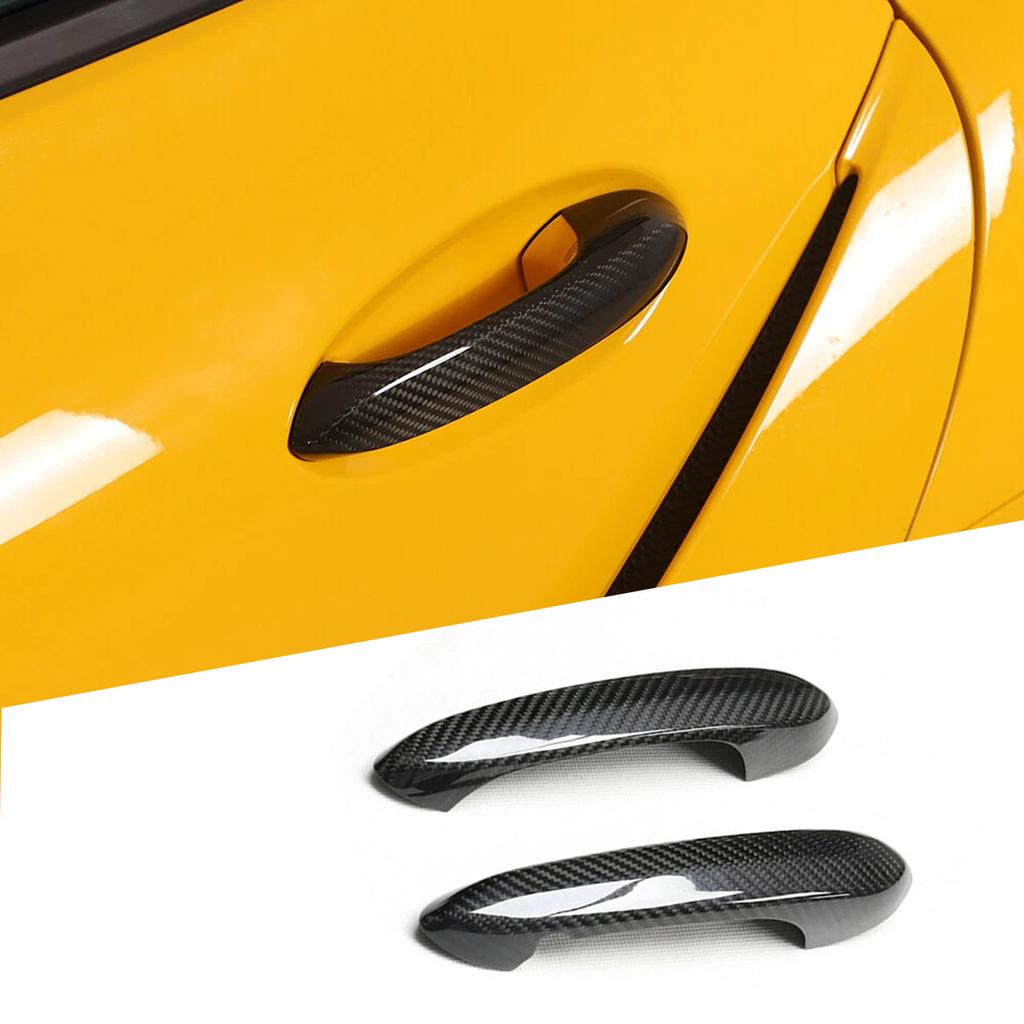 Real Carbon Fiber For BMW Z4/ For Toyota GR Supra A90 MK5 2019-2026 Car Outside Exterior Door Handle Cover Trim Car Accessories