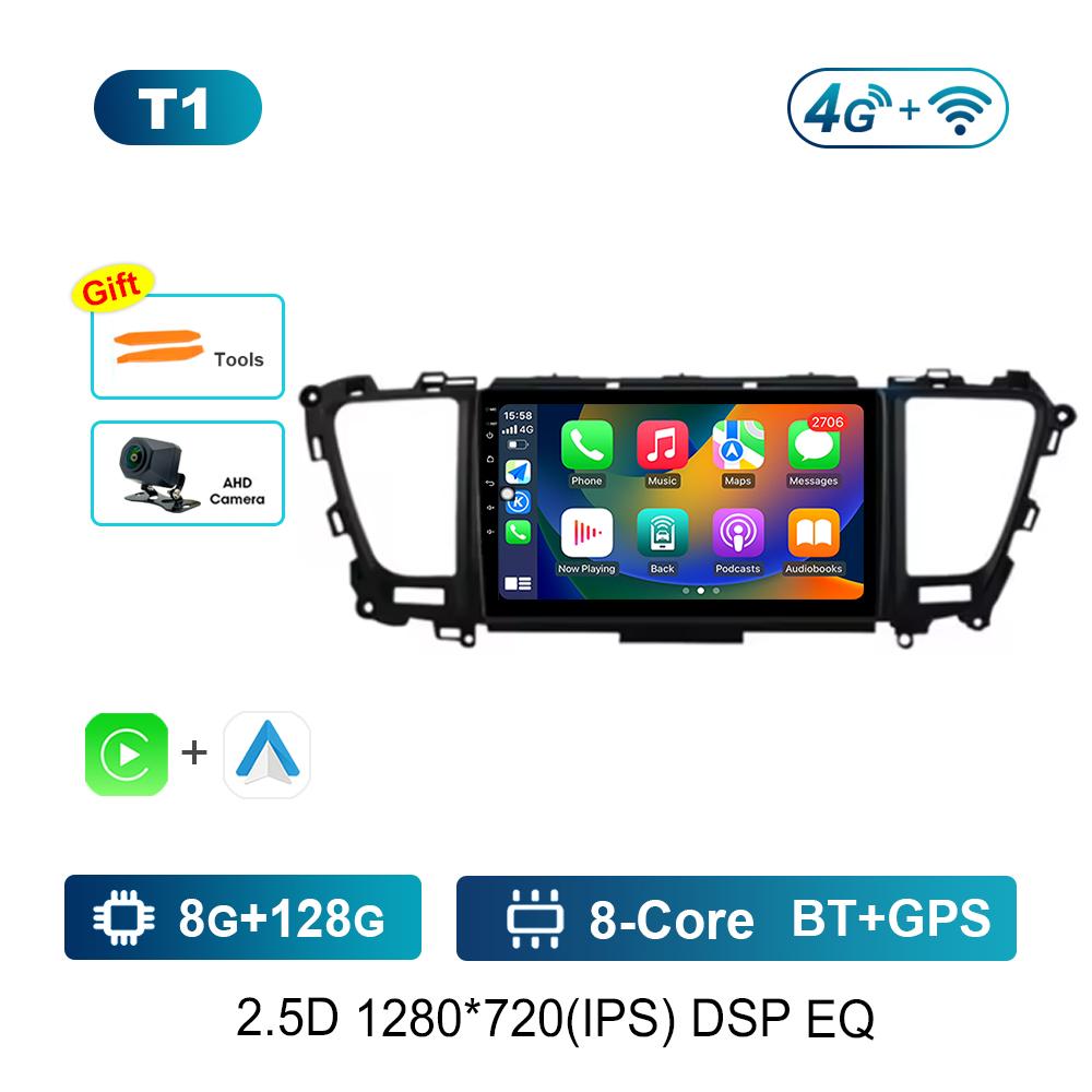 9'' Android System for Kia Carnival Sedona 2014 - 2020 Car Radio Multimedia Player DSP Stereo GPS Navi Carplay 4G Bluetooth WiFi