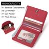 Humerpaul Ladies Clutch First Layer Cowhide Wallet Thin Wallet Large Capacity Coin Bag with Photo Window Coin Purse