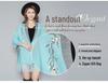 Korean Style Embroidered Shawl Cape: Versatile Knit Scarf for All Seasons