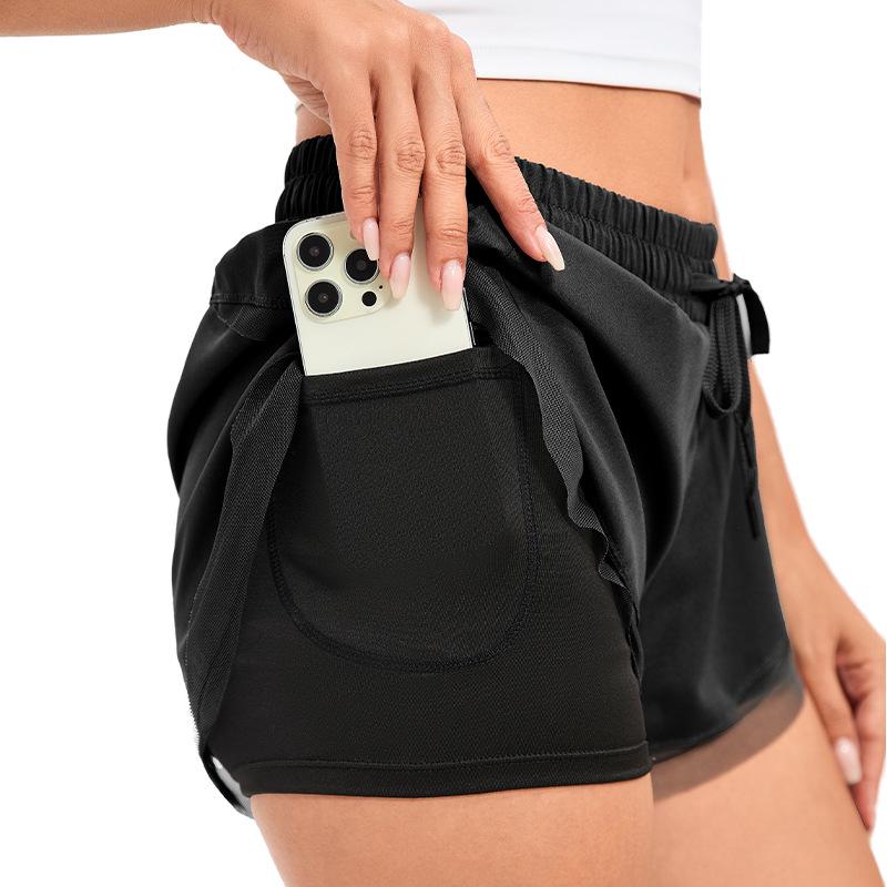Women's Summer Three-Quarter Yoga & Running Shorts – Loose, Anti-Exposure, Slim-Fit, Hip-Lifting Elastic Fitness Pants