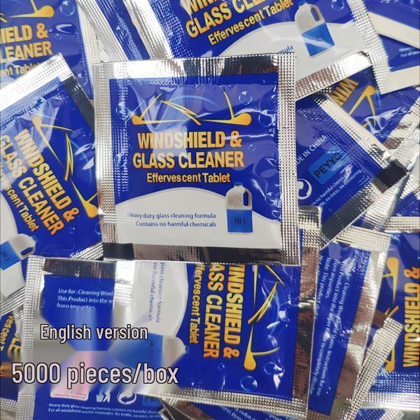 Ultra-Concentrated Glass Cleaner Effervescent Wiper Tablets