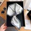 2025 Neckerchief Female Luxury Square Scarf for Women Silk Shawl Satin Hijab Fashion Wraps Hair Bands Ribbon Headband Bandana