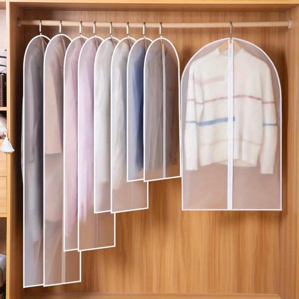 [Heavy-Duty Garment Bags] 5pcs Heavy-Duty Waterproof Garment Bags|Zippered Clothes Protectors,Hanging Closet Organizer,Dustproof&Wrinkle,Without Hooks