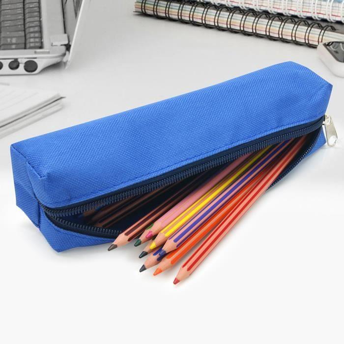 Trousse à crayons - WAYTEX - Petit format rectangulaire 21x4x4 cm - Bleu