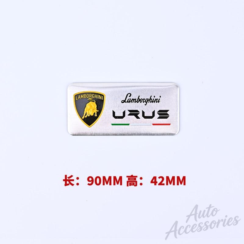 3D Aluminum Auto Badge Sticker Body Trunk Window Decoration Decal For Lamborghini Urus Huracan Aventador Modification Accessory