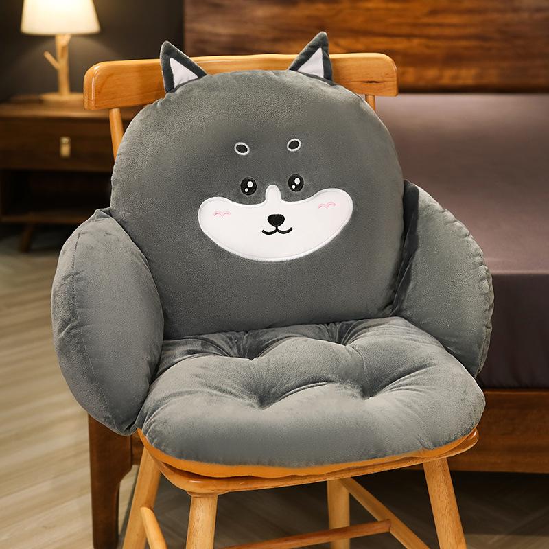 

Подушка для офиса, сидячая подушка для талии, одна подушка для сиденья, студенческое общежитие, стул, плюшевая спинка, подушка для задницы 60*45*40cm