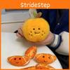 Cartoon Creative Peel Orange Plush Pendant Detachable Pendant Decompression