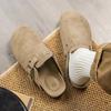 Boken shoes lazy bag head half slippers men and women wear the same style outside cork cool slippers one pedal casual retro slippers