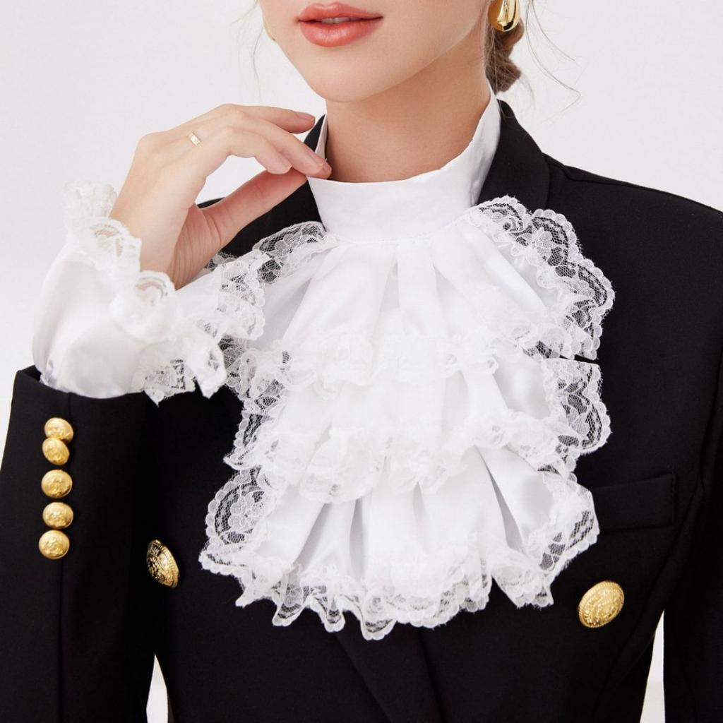 Ladies' New Clown Collar Bib Necklace Set, Makeup Party Accessories, Studio Retro Props