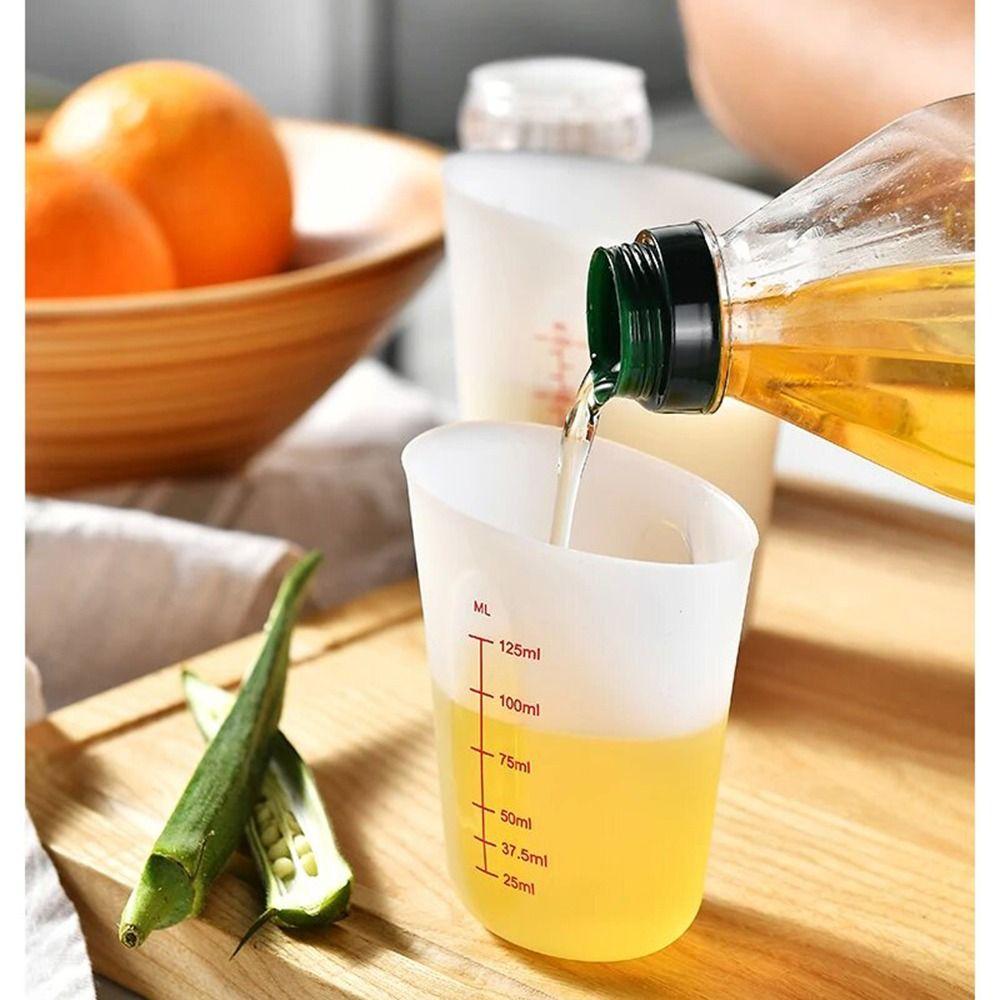 Flexible Mischbecher Doppelskala Ausgieß-Messbecher Kochgeschenke Schmelzbecher Backzubehör