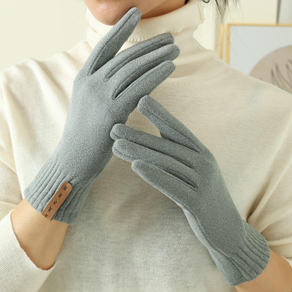 Touchable Screen Touch Screen Gloves Warm Driving Mittens New Full Finger Gloves  Outdoor Sports