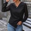 Autumn 2025 Women's European & American Fashion: Black Long-Sleeve Knit Top