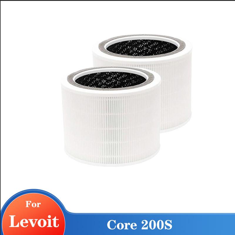 3-in-1 True HEPA H13 Replacement Filters Compatible with LEVOIT Core 200S Air Purifier, Core PM2.5  Air Purifier Filter