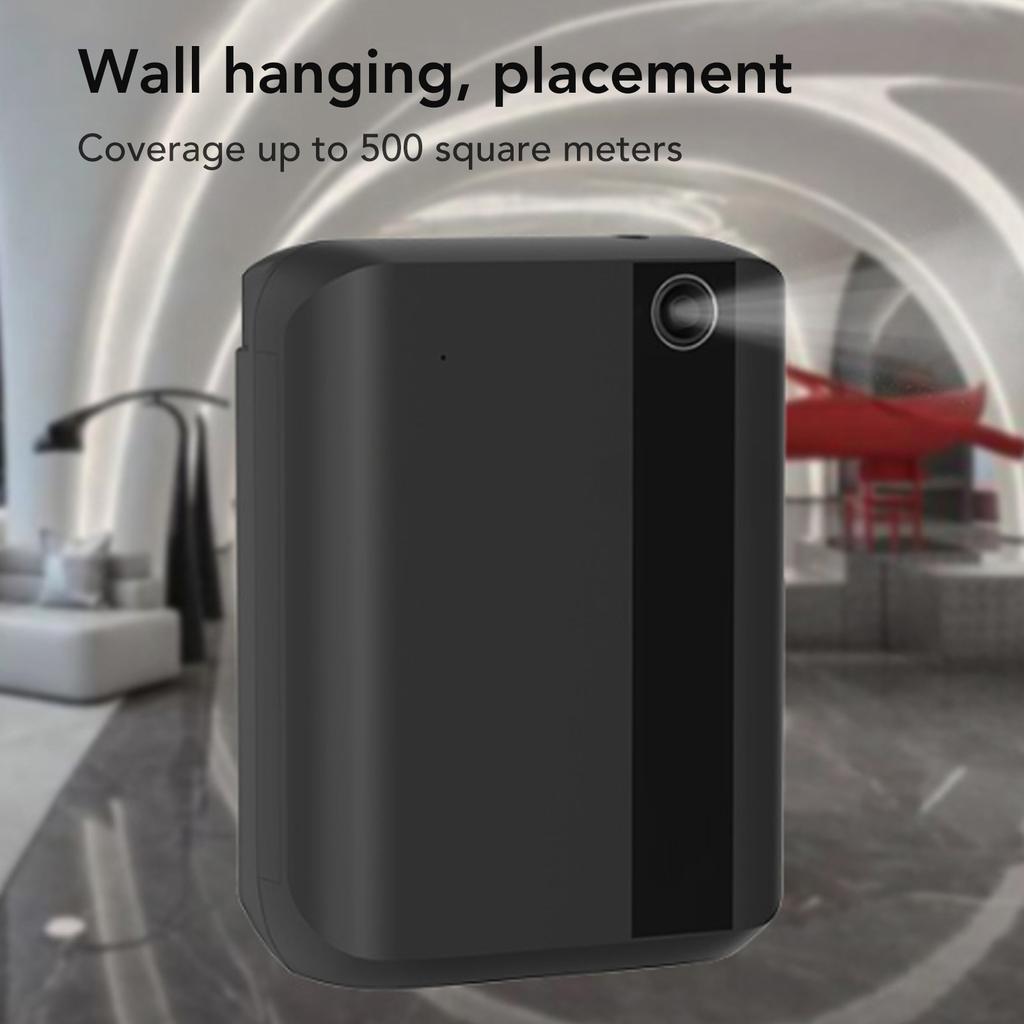 Smart Scent Diffuser Automatic Essential Oil 500ML Capacity Aromatherapy Machine for Hotel Bar KTV Black US Plug