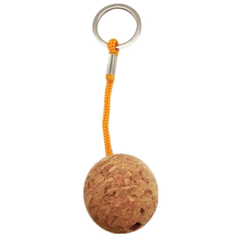 Portachiavi Sfera in Legno Morbido Galleggiante da 35mm Accessori per Barche Kayak Portachiavi per Subacquea