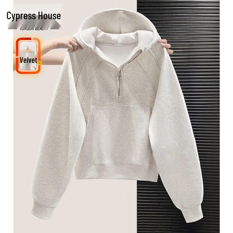 

Women s Solid Color Loose Fit Hooded Sweatshirt One Size
