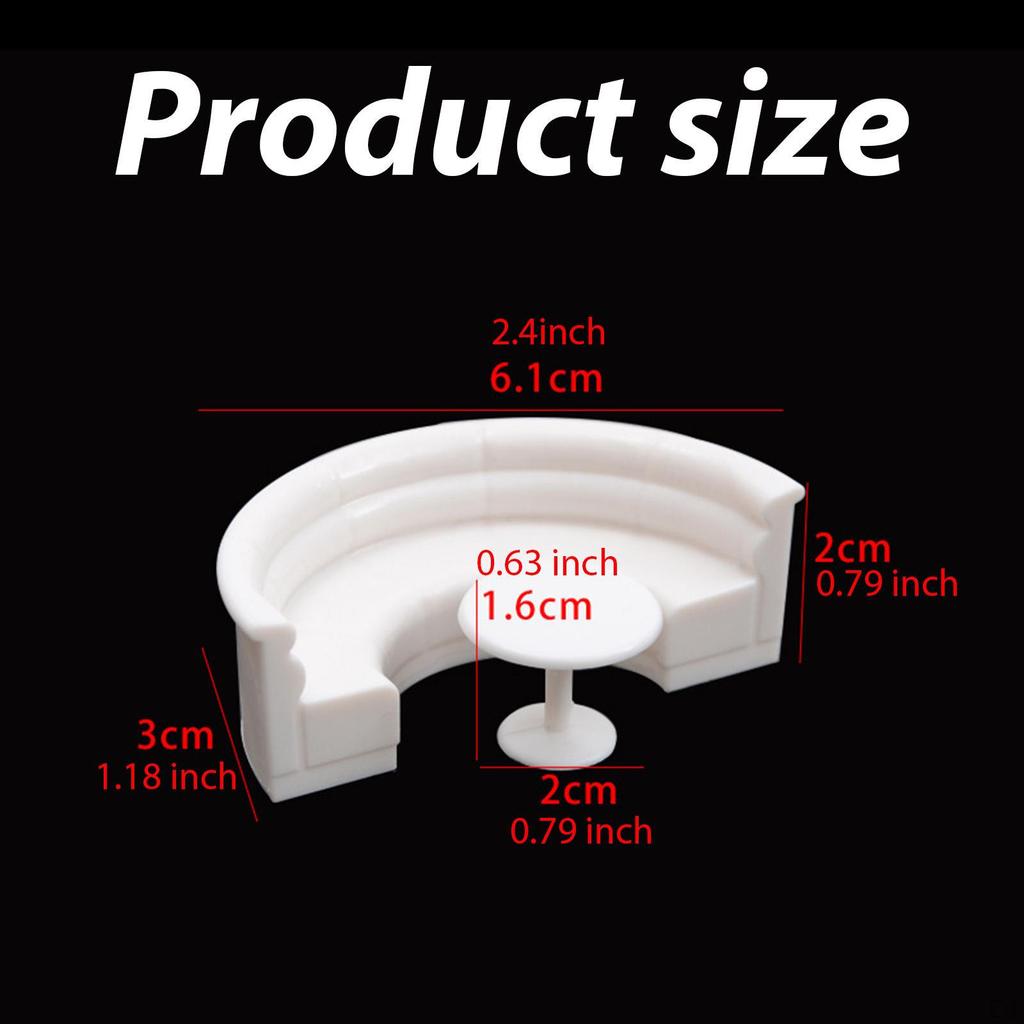 1/50 Dollhouse Miniature Furniture Realistic Accessory for Photography Props