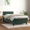 VidaXL Divan Bed with Mattress Dark Green 100x200 Cm - Model 3141350