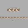 Rhodium/Gold/Aluminum Plated Necklace Chains Brass Bulk for DIY Jewelry Making Materials 4 Size For Selection