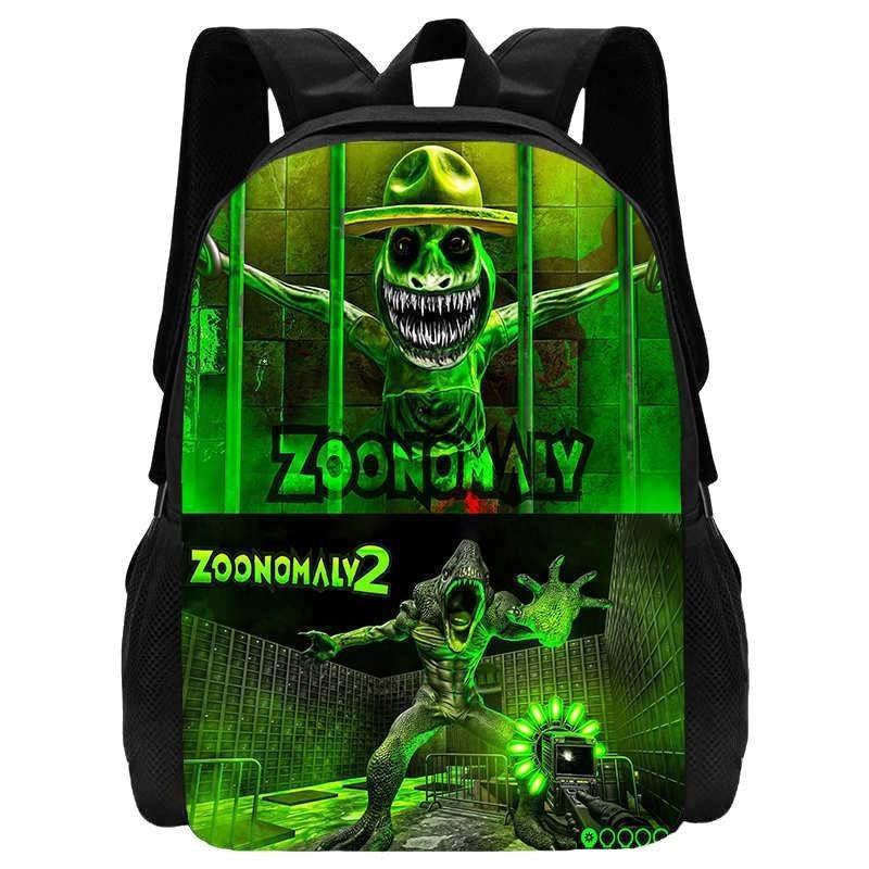 Cute Zoonomaly School Backpack With Fun Prints For Boys And Girls 15 Inch