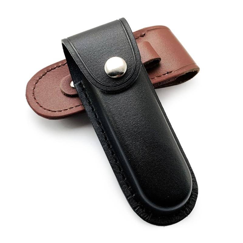 Tragbare Klappmesser Aufbewahrungsscheiden Taschen mit Gürtelschlaufe Lederholster Gürteltasche Messerhalter Langlebig