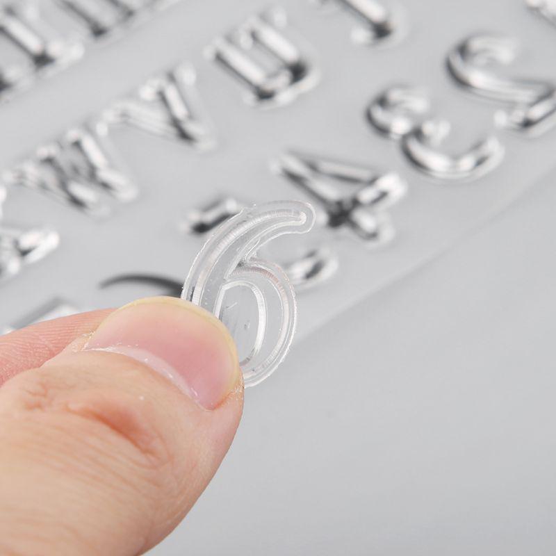 Buy Alphabet Silicone Clear Seal Stamp DIY Scrapbooking Embossing ...