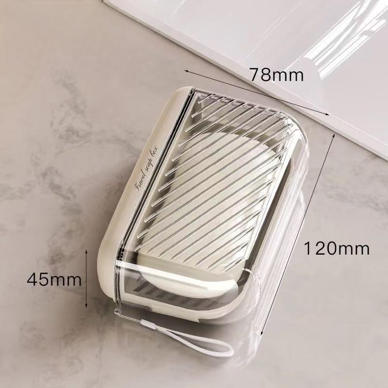 

Soap Box Travel Portable Soap Organizer Light Luxury Sealed with Lid Drainage Mini Soap Organizer кофейный