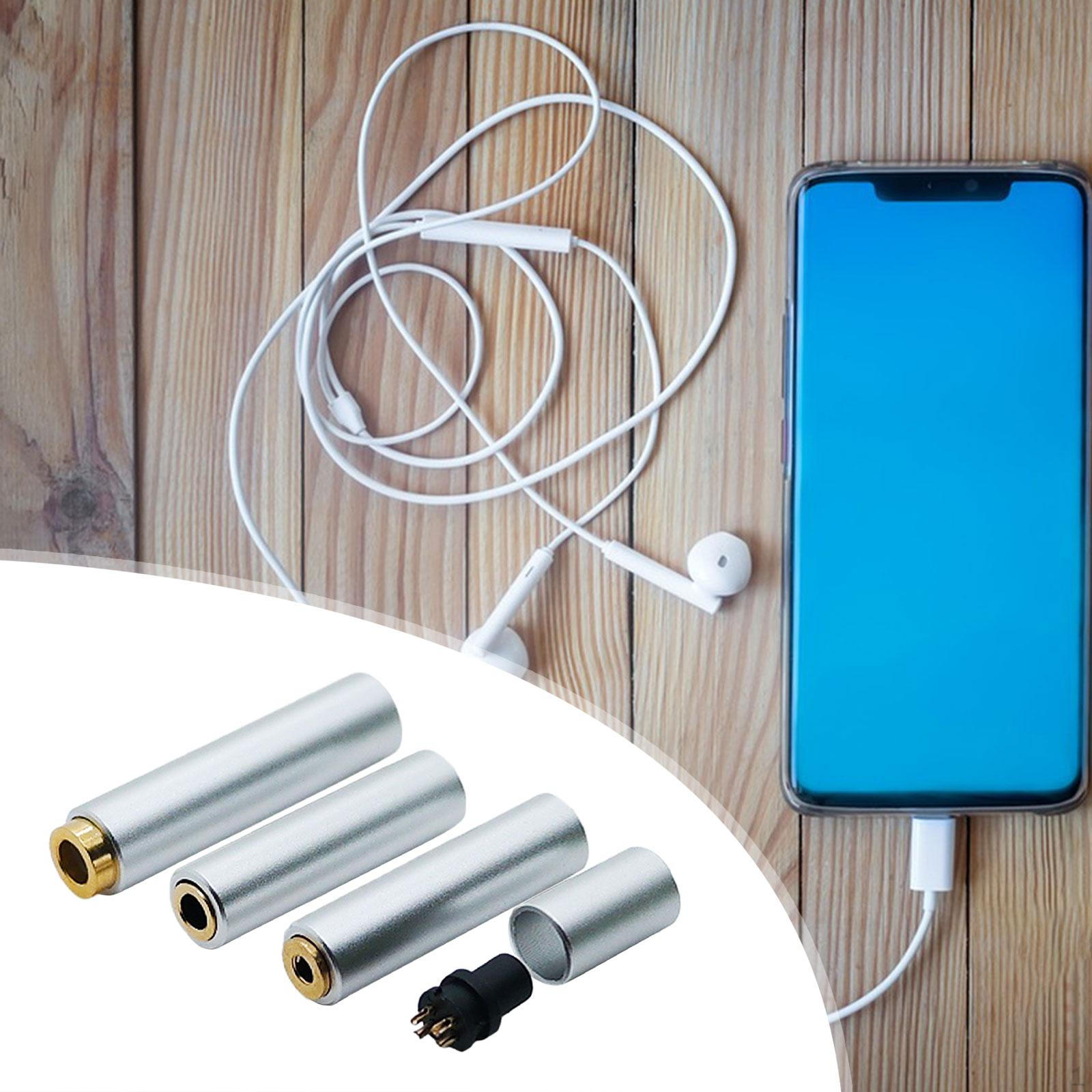 

3 in 1 Audio Jack Connector Headphone Connector,Professional Portable Plug Stereo срібний
