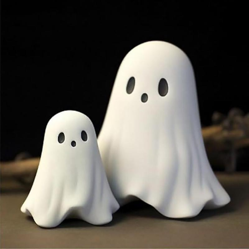 Middle Finger Cute Ghost Statue Love Ghost Mini Ghosts Small Scary Ghost Figurines Spooky Halloween Home Decorations