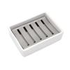 Drying Ceramic Storage Tray Easy to Clean Draining Rack Soap Dish Soap Container Box Sponge Holder
