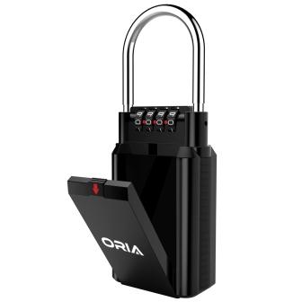 

ORIA Key Storage Lock Box 4 Digit Combination Lock Waterproof Safty Box Wall Mounted Indoor Outdoor Security Padlock