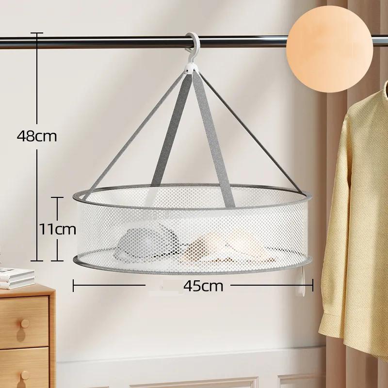 Single Layer Windproof Clothes Drying Basket Underwear Socks Drying Net Special Clothes Drying Net Bag for Woolen Sweaters