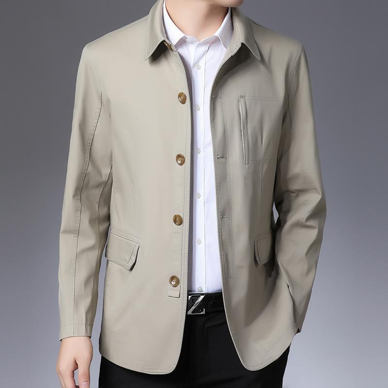 Men s Wind Casual Coat Loose Fit Top M