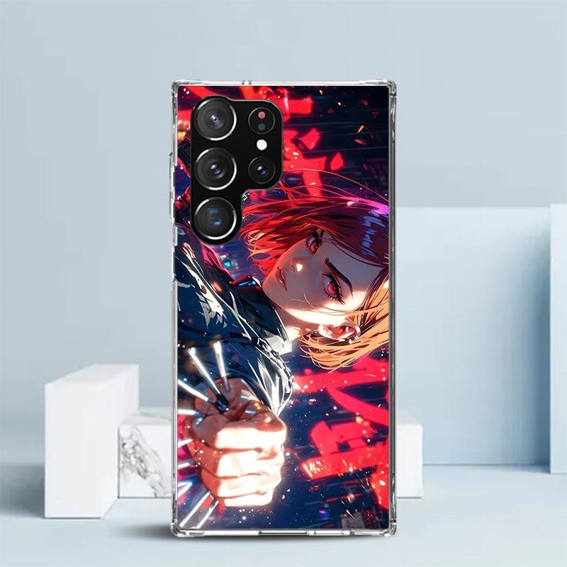 Kaisen J-Jujutsu Kugisaki Nobara Phone Case For Samsung Galaxy S24 S25 Edge S26 Ultra S22 S23 Plus S21 + S20 FE Soft TPU Back Co