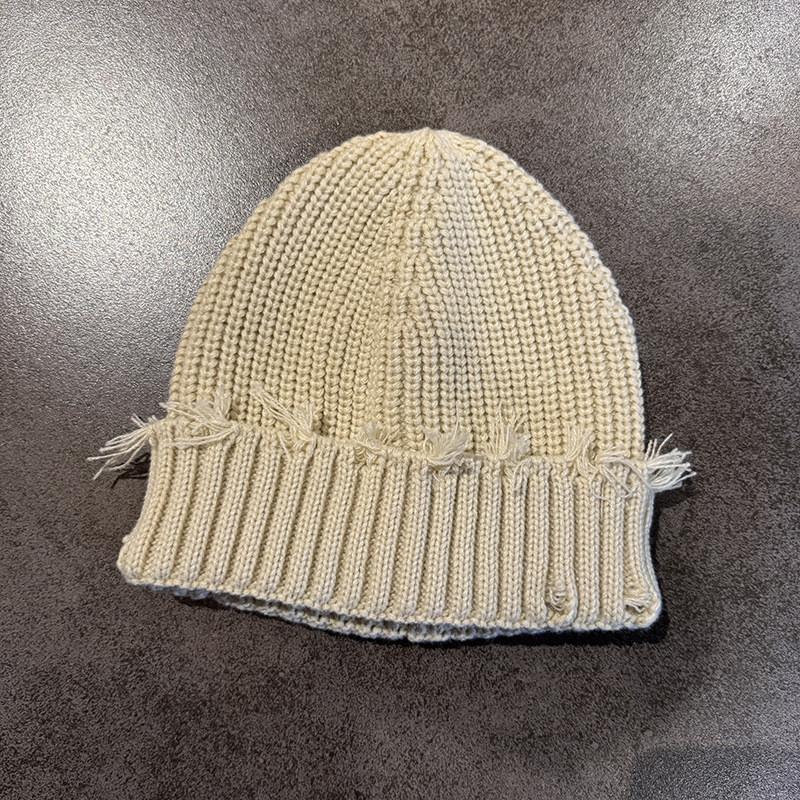 Knitted Color Solid Cap Winter Street Style Warm Beanie Hat For Casual Wear