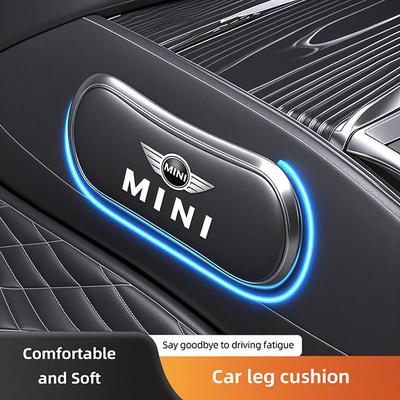 MINI Car Leather Pillow Car Knee Pad Elastic Memory Foam Leg Pad For MINI Cooper S Works JCW R55 R56 R50 R53 R60 R61 F54 F55 F56 Btrme66