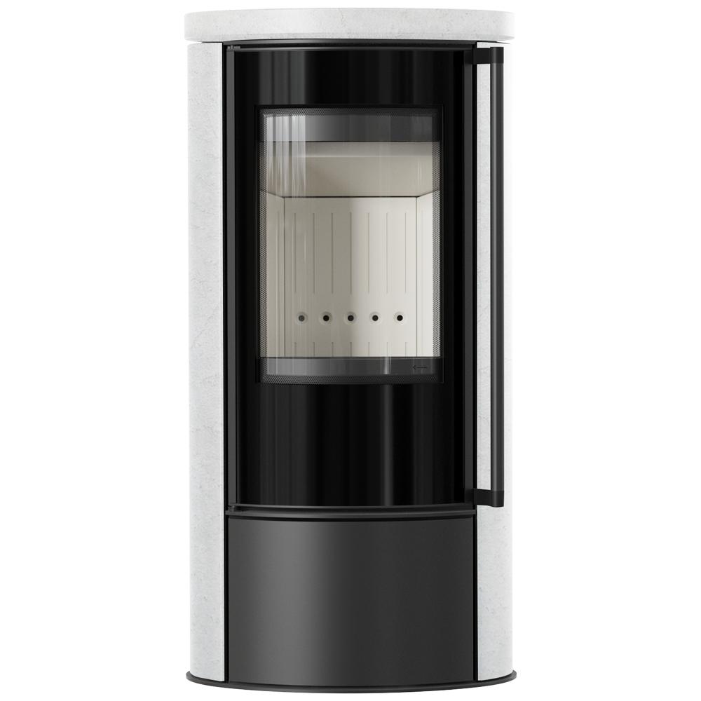 KRATKI ERIK Ø150 5.5 kW WHITE NATURAL Ceramic Stove with Ceramic Top