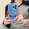 Plush Stitch phone case for Apple 16PROMAX lens holder 15 autumn and winter 11 fluffy 13/14