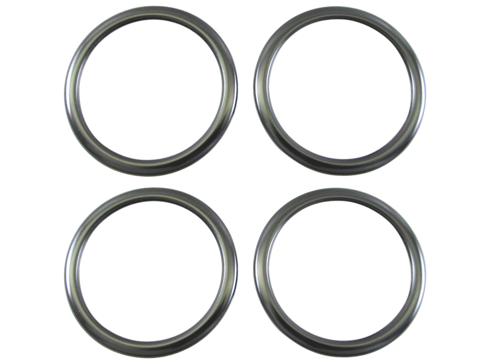 BRIGHTZ Crown Sports AZSH36W AZSH37W Stainless Wheel Cap Ring 4PC